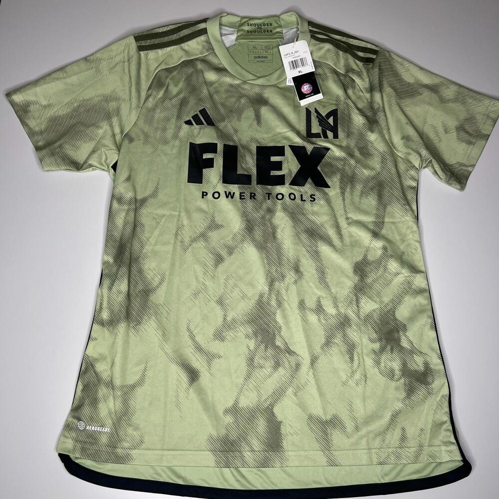 Adidas LAFC Away Authentic Soccer‎ Jersey 2023/24 HI1873 Green Flex Size XL